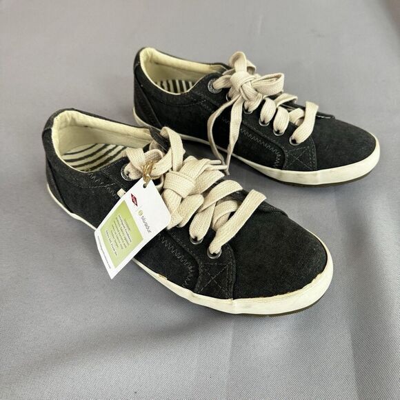 Taos Shoes‎ youth Size 5 Star Unisex Comfort Lace Up Canvas Gender Neutral - Picture 1 of 8